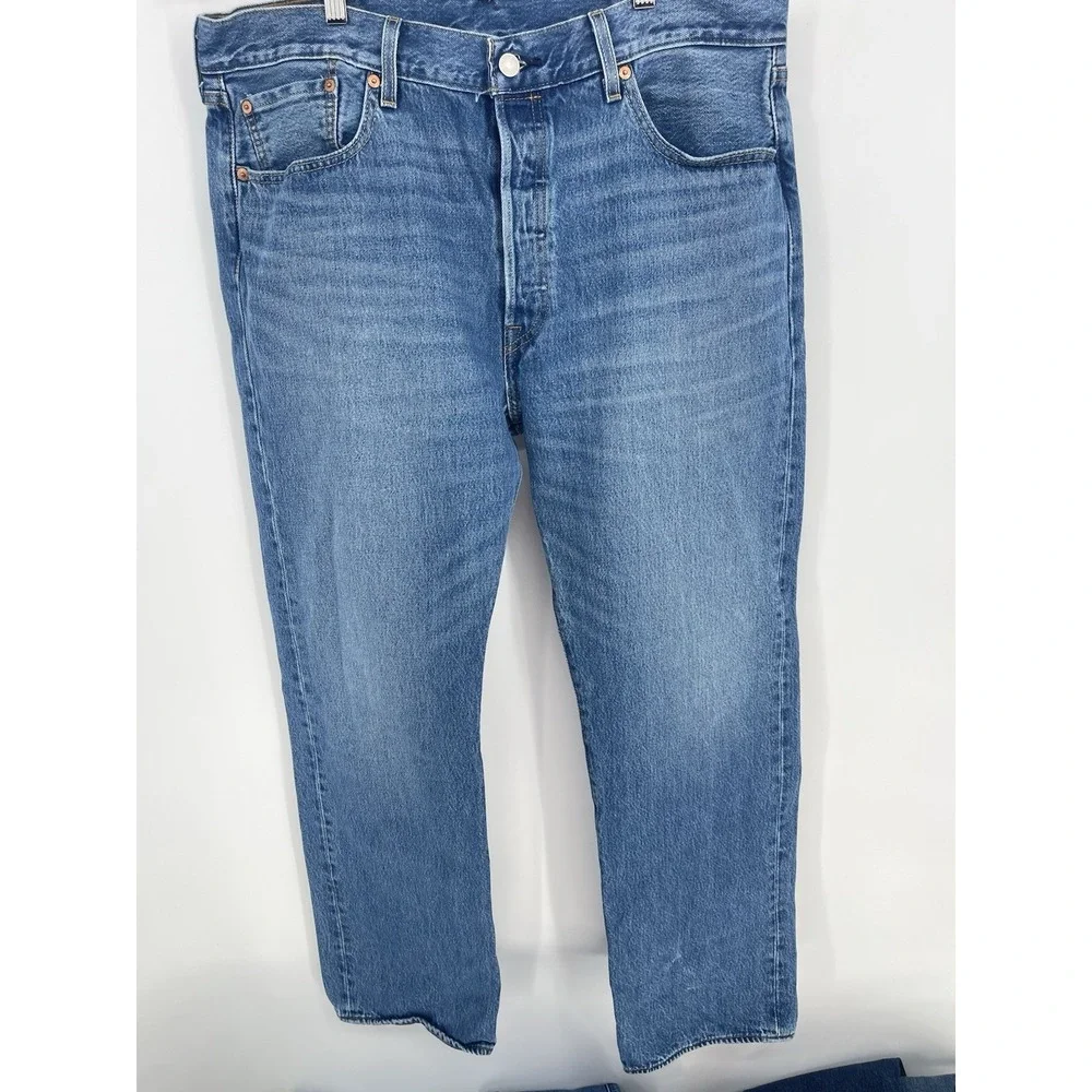 VTG Levis 501 Jeans Mens 38x32 Blue Straight Button Fly‎ Y2K Denim Bin9